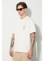 Filling Pieces t-shirt in cotone uomo colore beige