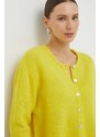 American Vintage cardigan in lana colore giallo
