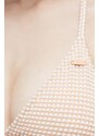 Roxy top bikini Gingham colore beige ERJX305238