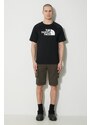 The North Face t-shirt in cotone M S/S Raglan Easy Tee uomo colore nero NF0A87N7JK31