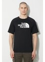 The North Face t-shirt in cotone M S/S Raglan Easy Tee uomo colore nero NF0A87N7JK31