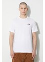 The North Face t-shirt M S/S Simple Dome Tee uomo colore bianco NF0A87NGFN41