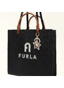 Furla Venus Portachiavi Alba Rosa Metallo + Pelle Stampata Donna