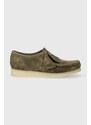 Clarks Originals scarpe in camoscio Wallabee uomo colore verde 26175710