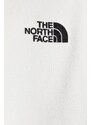 The North Face felpa W Essential Crew donna colore beige con applicazione NF0A7ZJEQLI1