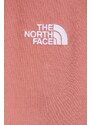 The North Face felpa W Essential Crew donna colore rosa con applicazione NF0A7ZJENXQ1