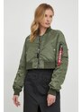 Alpha Industries giacca bomber MA-1 BOXY WMN donna colore verde