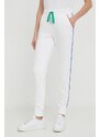 United Colors of Benetton pantaloni da jogging in cotone colore bianco