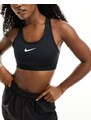 Nike Training - Reggiseno sportivo a sostegno elevato nero Dri-FIT con logo