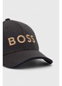 Boss Green berretto da baseball BOSS GREEN colore nero con applicazione