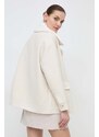Morgan cappotto con aggiunta di lana colore beige