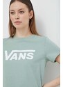 Vans t-shirt in cotone donna colore verde