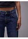 Topshop - Ember - Jeans a fondo ampio e vita bassa blu medio
