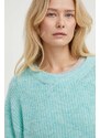American Vintage maglione in misto lana donna colore turchese