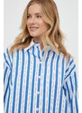 Seidensticker camicia in cotone donna colore blu