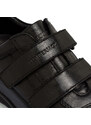 Scarpe casual nere in pelle da uomo con logo laterale Lumberjack Serra