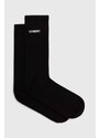 Marcelo Burlon calzini Manifesto Logo Shorts Socks uomo colore nero CMRA015S24KNI0021001
