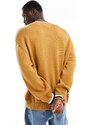 Tommy Jeans - Maglione stile college vestibilità comoda color cammello-Neutro