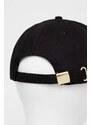 Versace Jeans Couture berretto da baseball in cotone colore nero con applicazione