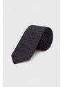 HUGO cravatta in seta colore nero
