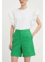 Custommade pantaloncini donna colore verde