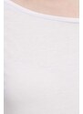 Sisley camicia a maniche lunghe donna colore bianco