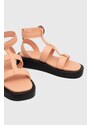 BOSS sandali in pelle Scarlet donna colore arancione 50516435