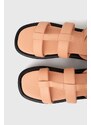 BOSS sandali in pelle Scarlet donna colore arancione 50516435