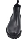 Malu Shoes Beatles uomo stivaletto basso elastico laterale vera pelle vitello nero fondo gomma made in italy handmade