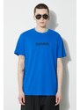 Napapijri t-shirt in cotone S-Box Ss 4 uomo colore blu NP0A4H8SB2L1