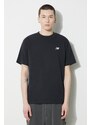New Balance t-shirt in cotone Small Logo uomo colore nero con applicazione MT41509BK