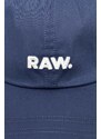 G-Star Raw berretto da baseball in cotone colore blu con applicazione