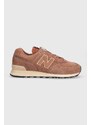New Balance sneakers in camoscio 574 colore marrone U574LWG