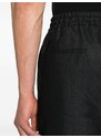 Briglia Pantalone Wimbledon in lino nero
