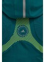 adidas by Stella McCartney maglietta da trekking Truepace colore turchese con cappuccio IT9050