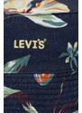 Levi's berretto in cotone colore blu navy