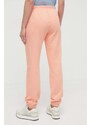 Napapijri pantaloni da jogging in cotone colore arancione