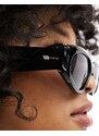 Le Specs - Under - Occhiali da sole cat-eye avvolgenti-Nero
