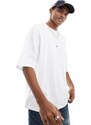 ADPT - T-shirt oversize bianca slavato-Bianco