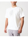 Stone Island T-Shirt in cotone bianco con Logo