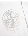 Stone Island T-Shirt in cotone bianco con Logo