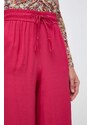 Marella pantaloni con aggiunta di seta colore rosa
