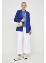 Liviana Conti blazer con aggiunta di lana colore blu