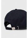 Barbour berretto da baseball in cotone colore blu navy con applicazione