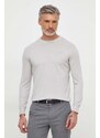 Guess maglione con aggiunta di seta colore grigio