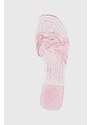 Karl Lagerfeld ciabatte slide JELLY donna colore rosa KL80008T