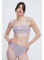 adidas top bikini colore violetto IR9641