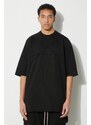 Rick Owens t-shirt in cotone Jumbo T-Shirt uomo colore nero DU01D1274.RIGET1.09