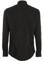 Y.Two Camicia Da Uomo Slim Fit a Maniche Lunghe Classiche Nero Taglia L