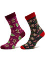 Set di 2 paia di calzini lunghi da uomo Rainbow Socks